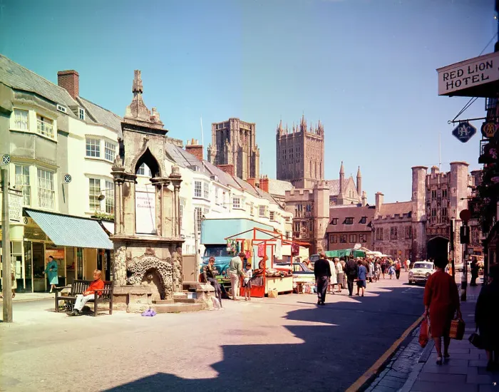 Framed Print : The Market Place, Wells Framed Print : The Market Place, Wells