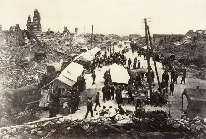 Framed Print : MARKET IN THE RUINS Framed Print : MARKET IN THE RUINS