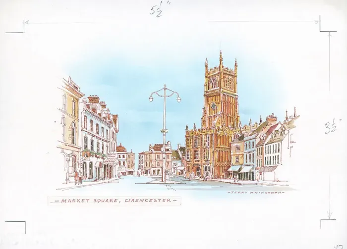 Framed Print : Market Square, Cirencester Framed Print : Market Square, Cirencester
