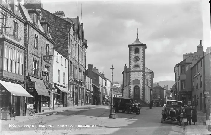 Framed Print : Market Square in Keswick Framed Print : Market Square in Keswick