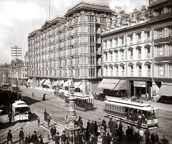 Market St San Francisco, California, circa 1890