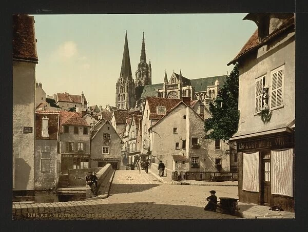The market street, Chartres, France