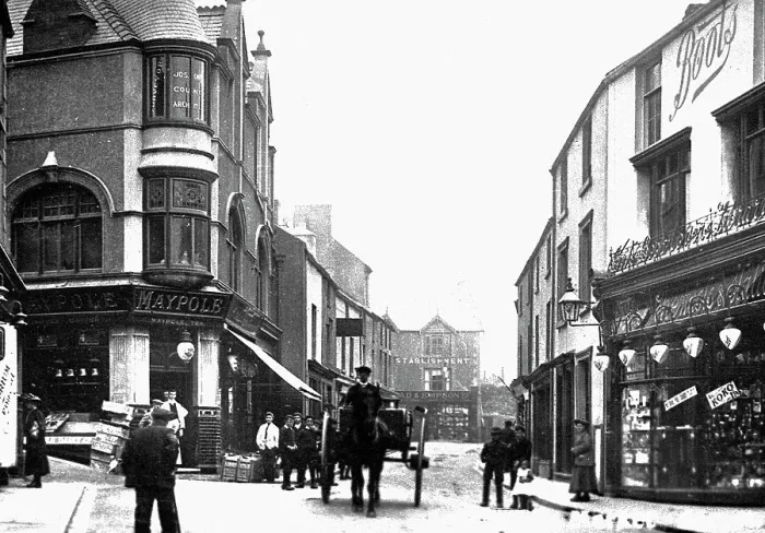 Framed Print : Market Street, Holyhead Anglesey Framed Print : Market Street, Holyhead Anglesey