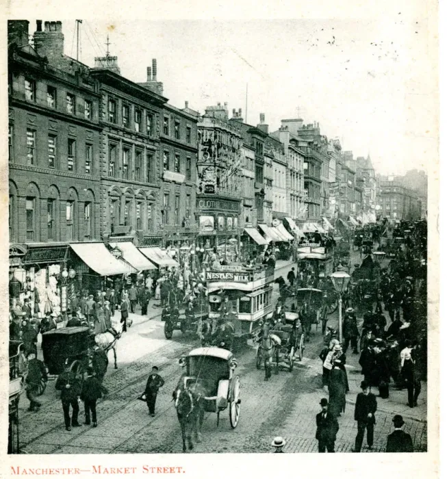 Framed Print : Market Street, Manchester