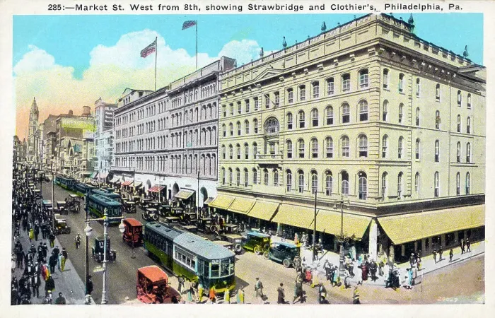 Framed Print : Market Street West from 8th Street, Philadelphia Framed Print : Market Street West from 8th Street, Philadelphia