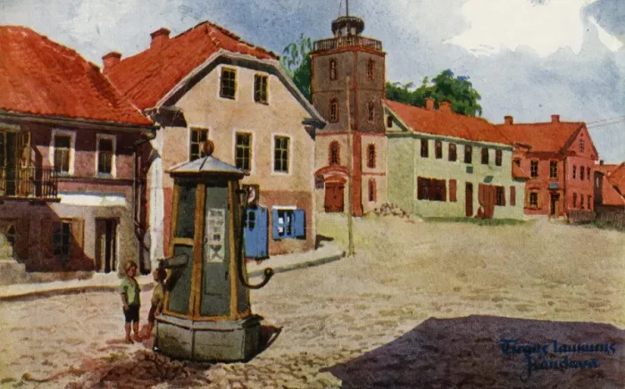 Framed Print : The Marketplace - Kandava - Latvia Framed Print : The Marketplace - Kandava - Latvia