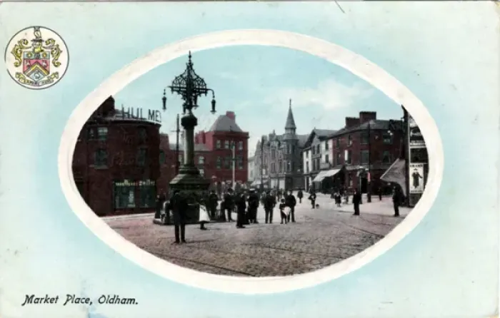 Framed Print : Marketplace, Oldham, Lancashire Framed Print : Marketplace, Oldham, Lancashire