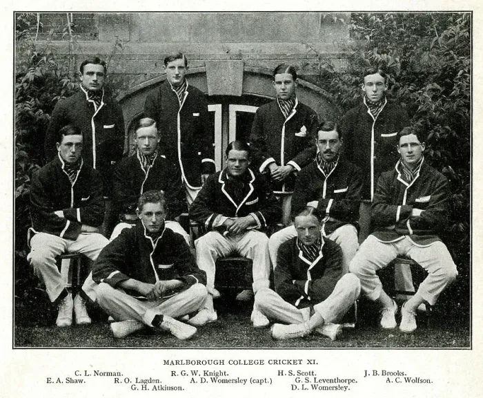Framed Print : Marlborough College Cricket XI Framed Print : Marlborough College Cricket XI