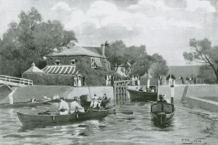 Framed Print : Marlow, Berkshire Framed Print : Marlow, Berkshire