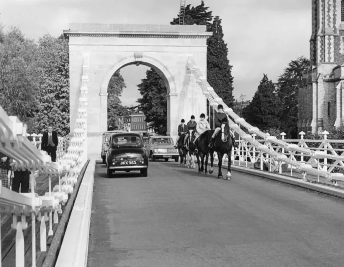 Framed Print : Marlow Suspension Bridge Framed Print : Marlow Suspension Bridge