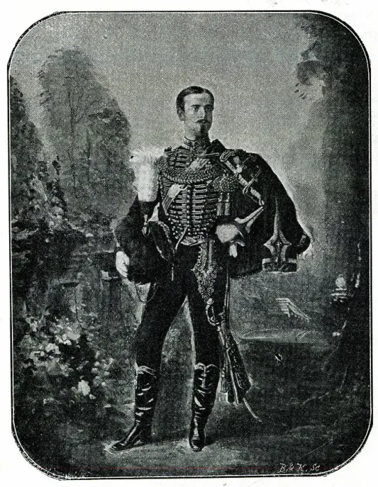 Framed Print : Marquis Philippe de Massa in uniform Framed Print : Marquis Philippe de Massa in uniform