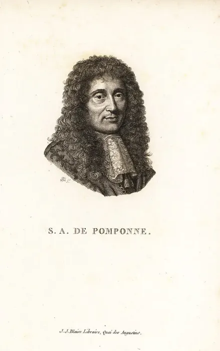 Framed Print : Marquis of Pomponne, French diplomat, 1618-1699