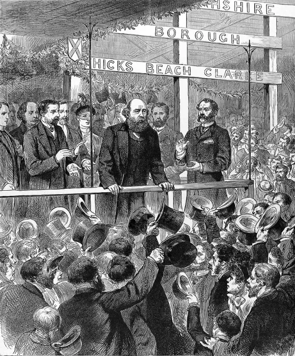 Framed Print : The Marquis of Salisbury addressing the Conservative Associa Framed Print : The Marquis of Salisbury addressing the Conservative Associa
