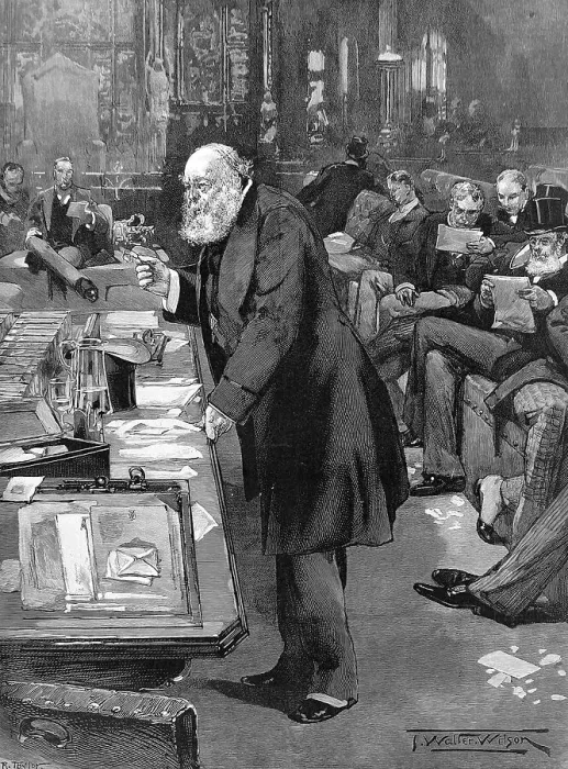 Framed Print : The Marquis of Salisbury addressing the House of Lords 1894 Framed Print : The Marquis of Salisbury addressing the House of Lords 1894