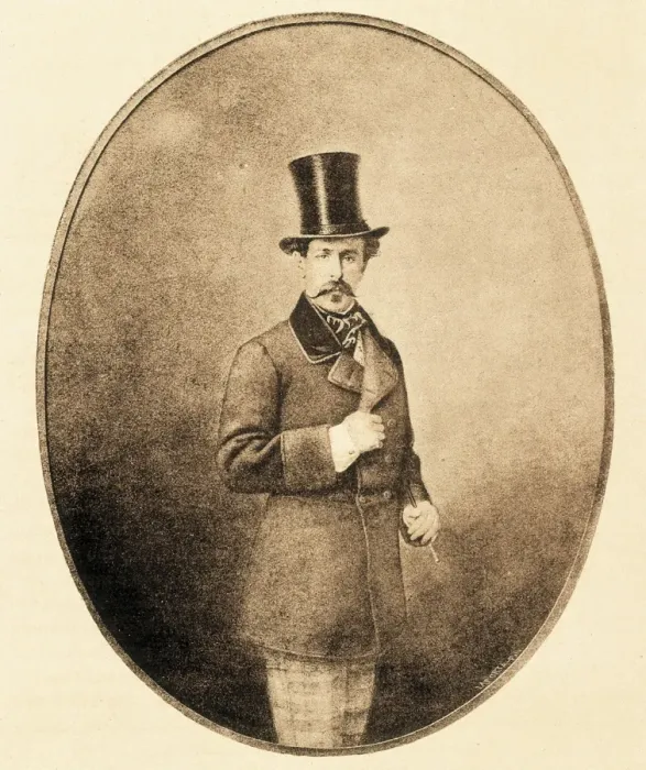 Framed Print : Marquis of Villavieja. Engraving Framed Print : Marquis of Villavieja. Engraving