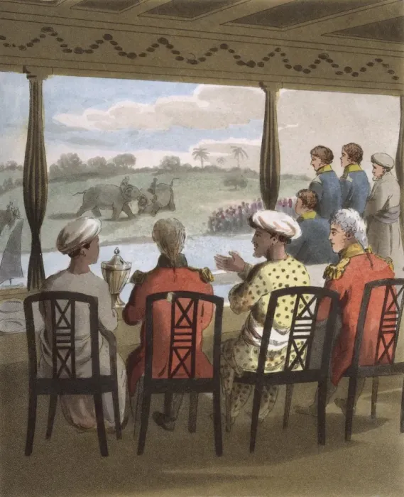 Framed Print : Marquis Wellesley at Nabob of Oudes Breakfast Table Framed Print : Marquis Wellesley at Nabob of Oudes Breakfast Table