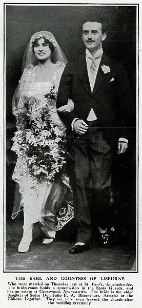 Marriage of Earl and Countess of Lisburne
