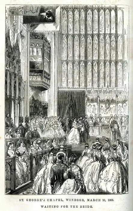 Framed Print : Marriage of Prince and Princess of Wales, St George's Chapel Framed Print : Marriage of Prince and Princess of Wales, St George's Chapel