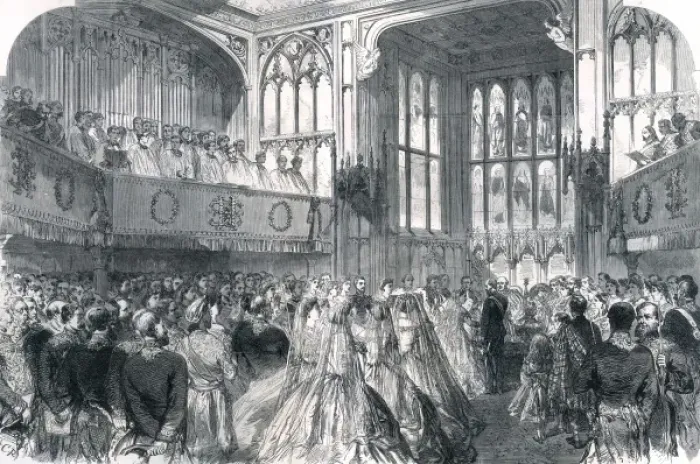 Framed Print : Marriage of Princess Helena to Prince Christian Framed Print : Marriage of Princess Helena to Prince Christian