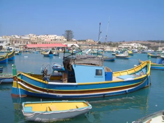 Framed Print : Marsaxlokk Harbour / Malta Framed Print : Marsaxlokk Harbour / Malta
