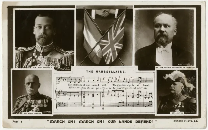 Framed Print : Marseillaise - George V, John French, Poincare and Joffre Framed Print : Marseillaise - George V, John French, Poincare and Joffre