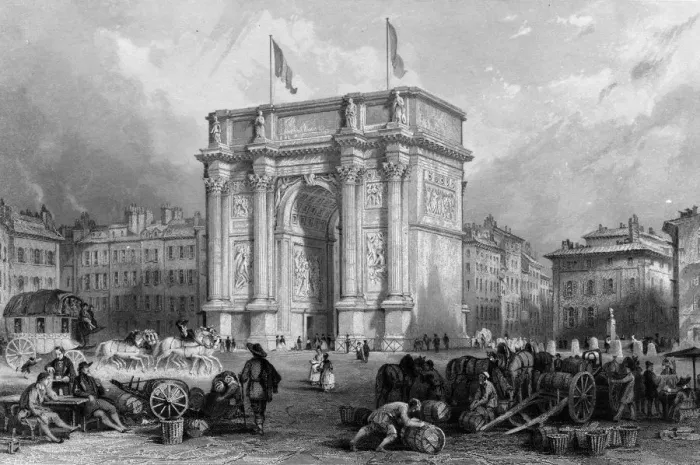 Framed Print : MARSEILLE / ARCH 1835 Framed Print : MARSEILLE / ARCH 1835