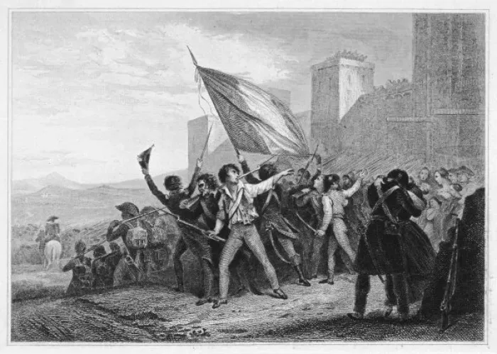 Framed Print : Marseille Men 1789 Framed Print : Marseille Men 1789