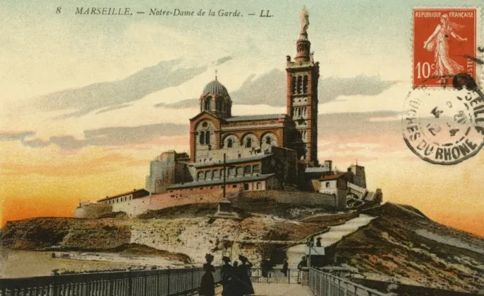 Framed Print : Marseilles, France - Notre Dame de la Garde basilica Framed Print : Marseilles, France - Notre Dame de la Garde basilica