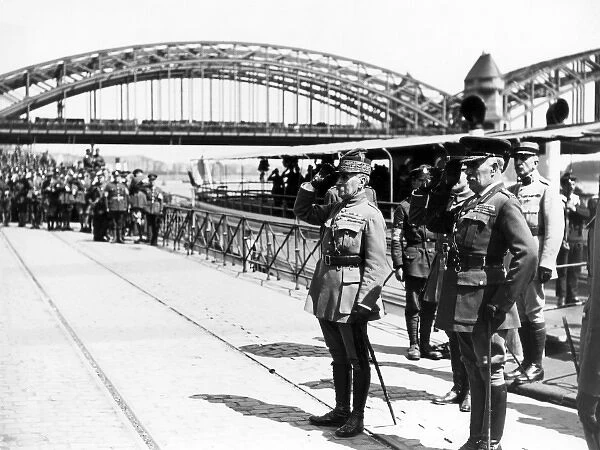 Marshal Foch and General Robertson in Cologne, Germany