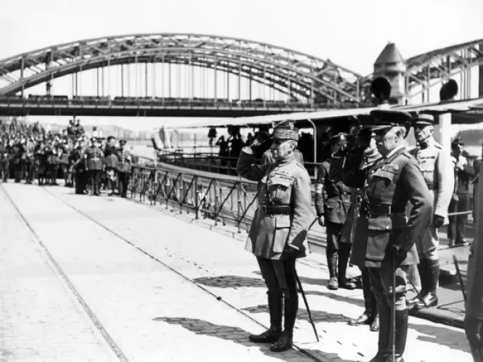 Framed Print : Marshal Foch and General Robertson in Cologne, Germany Framed Print : Marshal Foch and General Robertson in Cologne, Germany