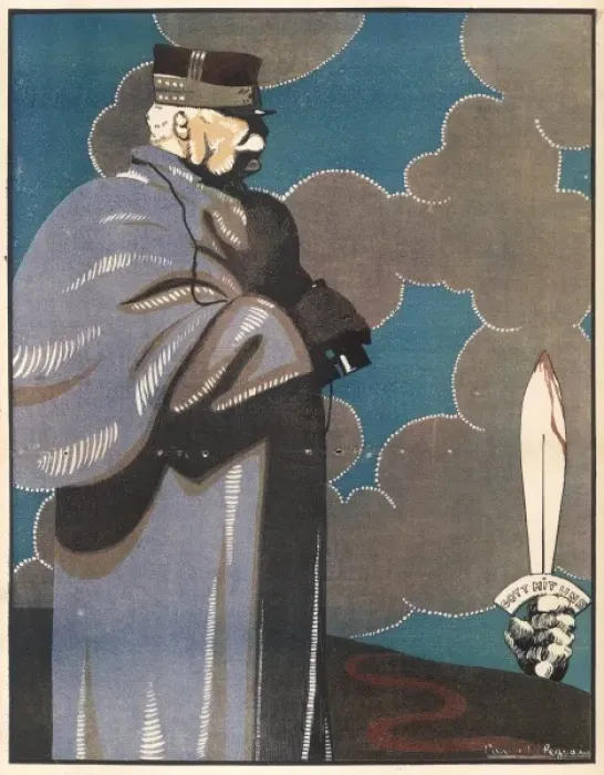 Framed Print : Marshal Petain Cartoon Framed Print : Marshal Petain Cartoon
