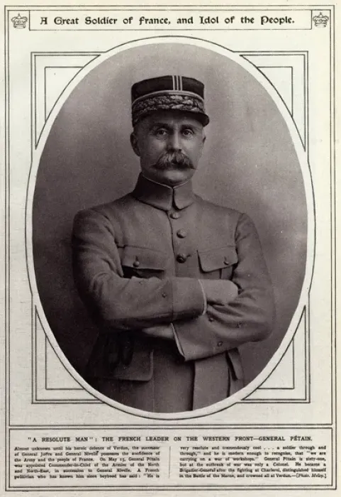 Framed Print : Marshal Philippe Petain in 1917 Framed Print : Marshal Philippe Petain in 1917
