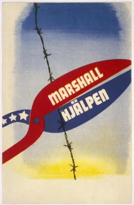 Framed Print : Marshall Plan, Postcard Framed Print : Marshall Plan, Postcard