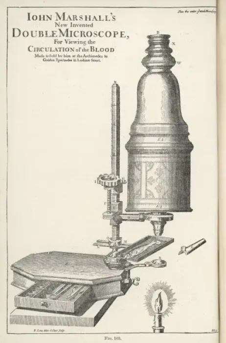 Framed Print : Marshalls Microscope Framed Print : Marshalls Microscope