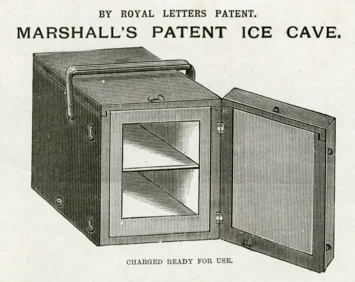 Framed Print : Marshalls patent ice cave 1899 Framed Print : Marshalls patent ice cave 1899