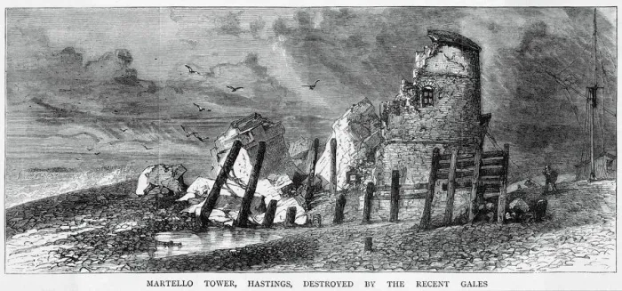 Framed Print : Martello Tower 1876