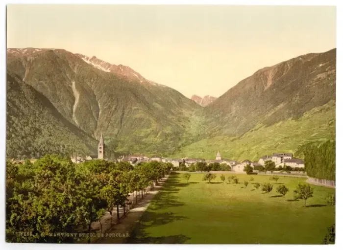 Framed Print : Martigny and Forclay Pass, Valais, Alps of, Switzerland Framed Print : Martigny and Forclay Pass, Valais, Alps of, Switzerland