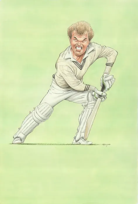 Framed Print : Martin Crowe - New Zealand cricketer Framed Print : Martin Crowe - New Zealand cricketer