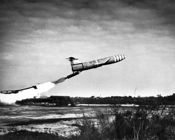 Framed Print : Martin Matador immediately after launch Framed Print : Martin Matador immediately after launch