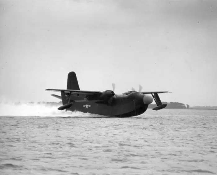 Framed Print : Martin P5M-1 Marlin takes off from Chesapeake Bay Framed Print : Martin P5M-1 Marlin takes off from Chesapeake Bay