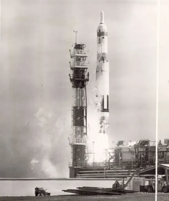 Framed Print : Martin SM-68 Titan ICBM shortly after launch Framed Print : Martin SM-68 Titan ICBM shortly after launch