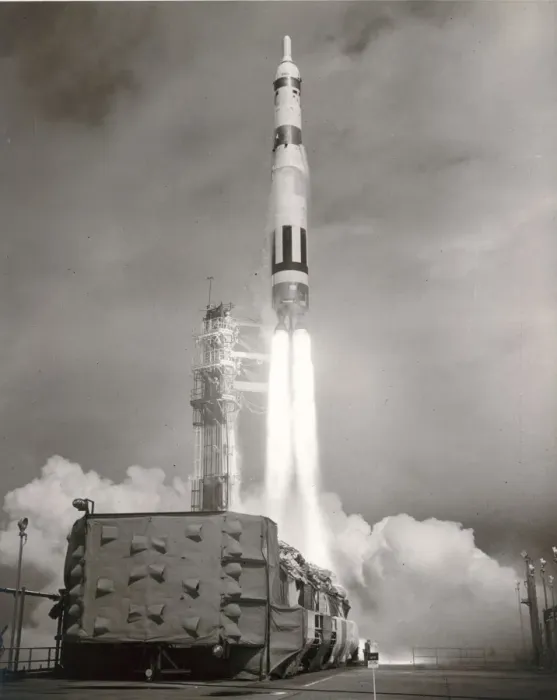 Framed Print : Martin SM-68 Titan ICBM shortly after launch Framed Print : Martin SM-68 Titan ICBM shortly after launch