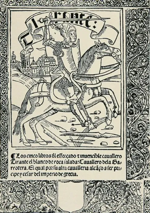Framed Print : MARTORELL, Joanot (1413-1468). Knight and writer Framed Print : MARTORELL, Joanot (1413-1468). Knight and writer