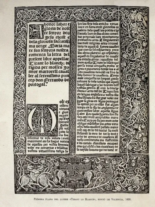 Framed Print : MARTORELL, Joanot (1413-1468). Knight and writer Framed Print : MARTORELL, Joanot (1413-1468). Knight and writer
