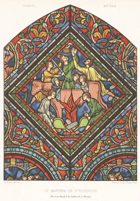 Framed Print : The martyrdom of Saint Eustace by Hadrian, 118 Framed Print : The martyrdom of Saint Eustace by Hadrian, 118
