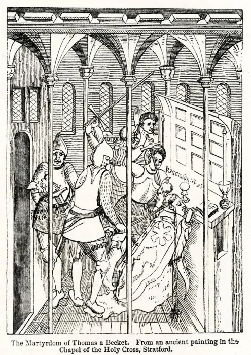 Framed Print : Martyrdom of Saint Thomas Becket Framed Print : Martyrdom of Saint Thomas Becket