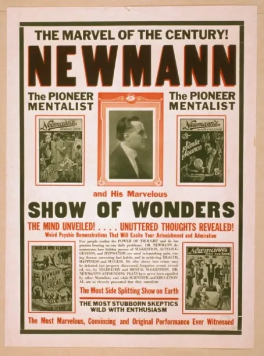 Framed Print : The marvel of the century! Newmann and his marvelous show of Framed Print : The marvel of the century! Newmann and his marvelous show of