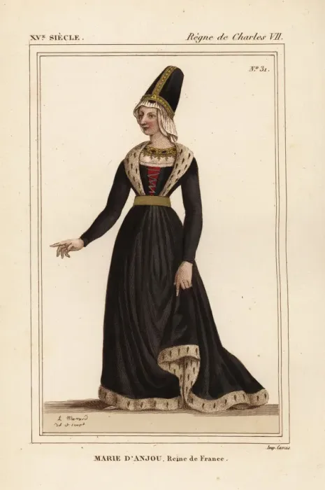 Framed Print : Mary of Anjou, queen of France, wife to King Framed Print : Mary of Anjou, queen of France, wife to King