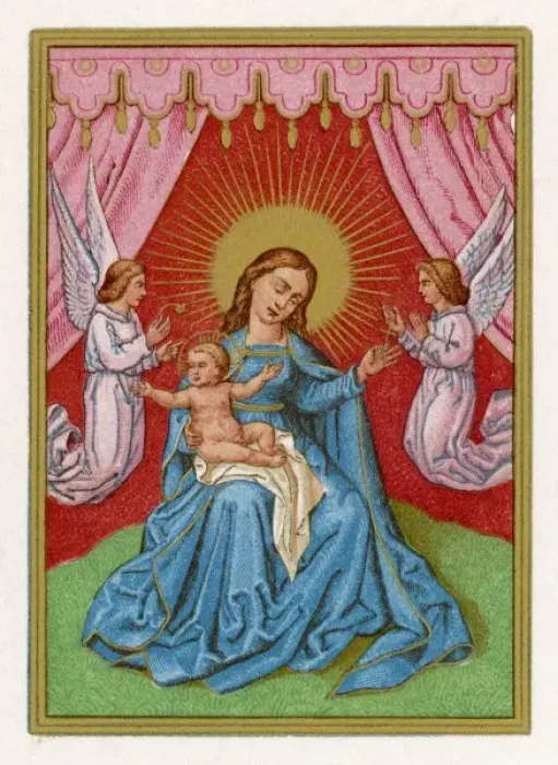 Framed Print : Mary, Baby, Angels Framed Print : Mary, Baby, Angels