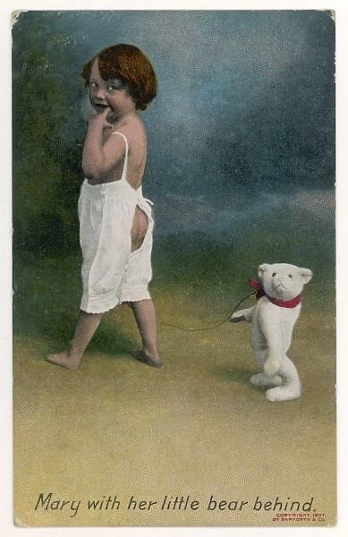 Mary and her Bear Behind